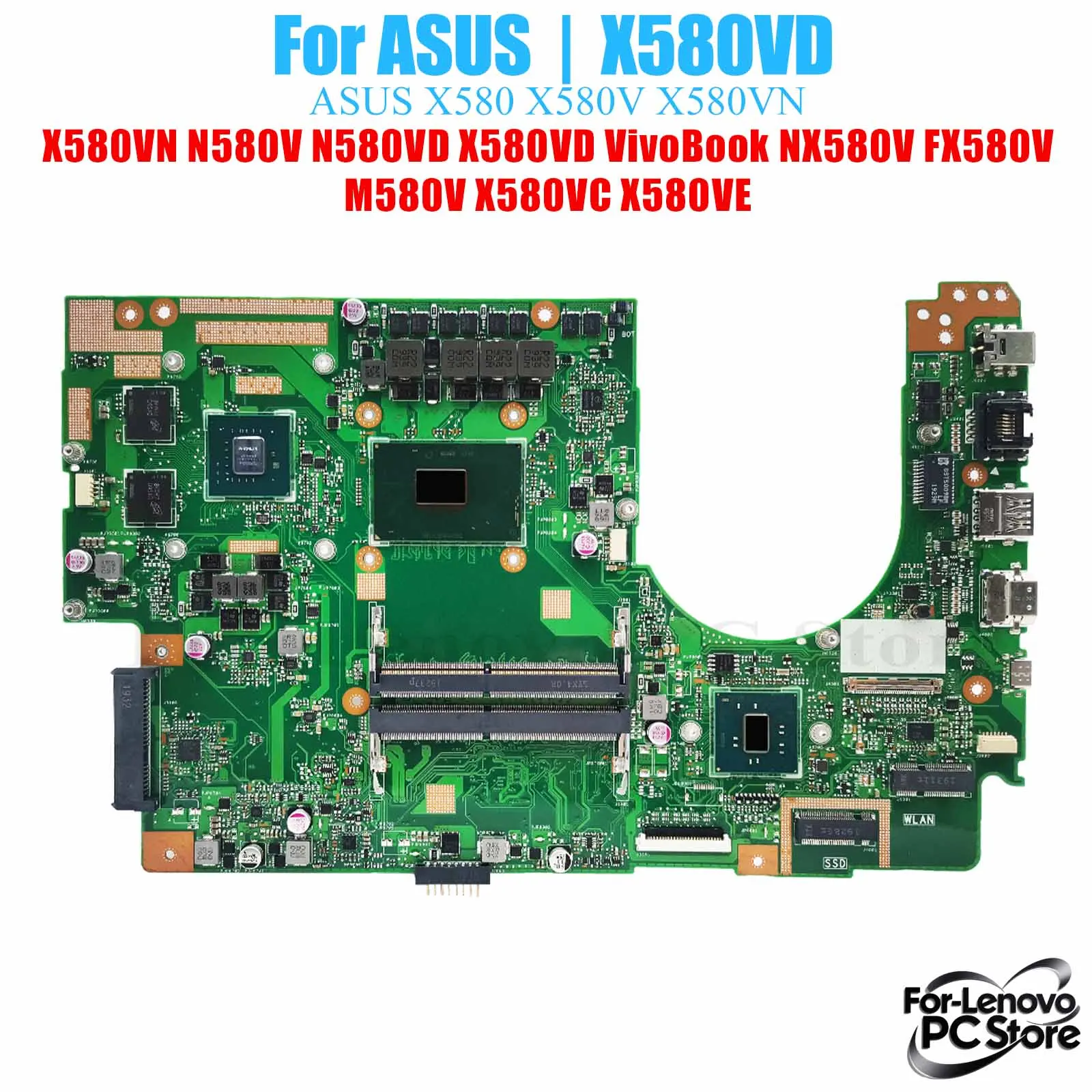 X580VD For ASUS VivoBook N580V NX580V FX580V M580V X580VC Motherboard i3 i5 i7 CPU Laptop Mainboard
X580VD For ASUS VivoBook N580V NX580V FX580V M580V X580VC Motherboard i3 i5 i7 CPU Laptop Mainboard