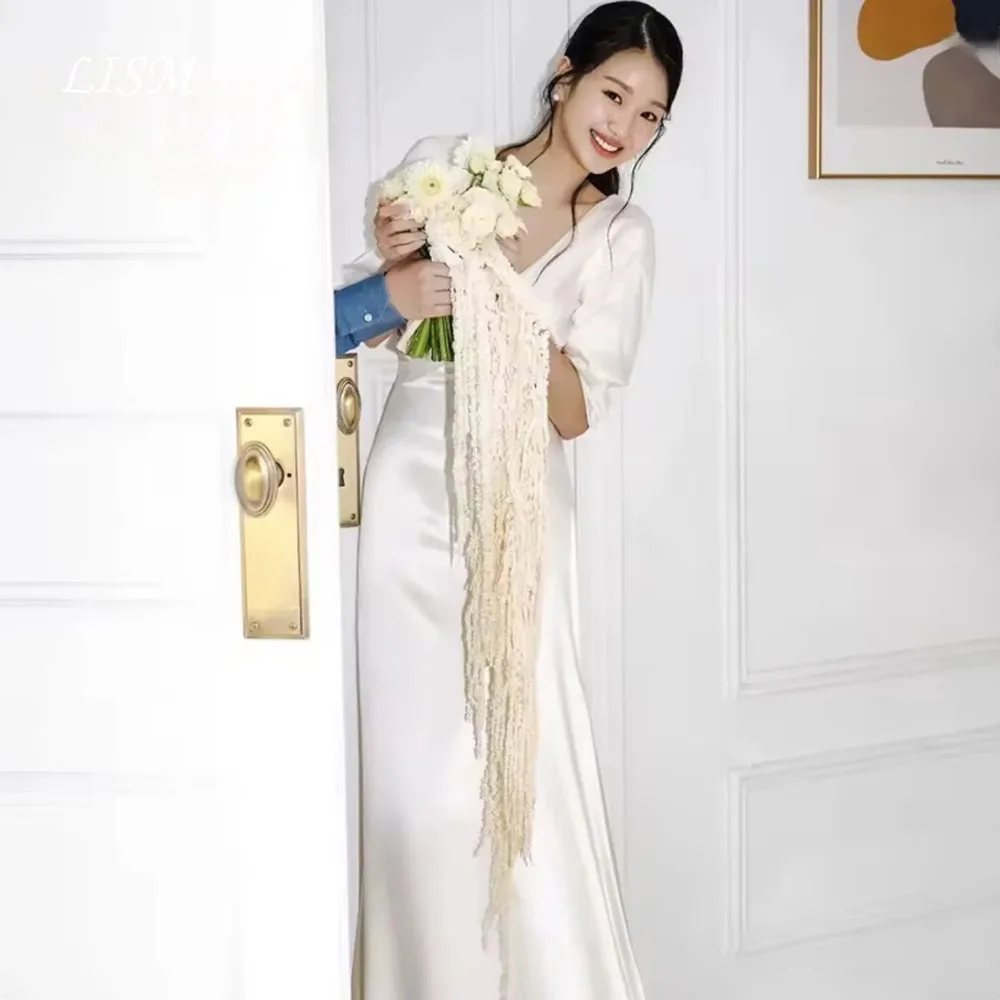 Элегантные корейские свадебные платья LISM из атласа цвета слоновой кости, вечерние платья А-силуэта, корейские платья для фотосессий, свадебные платья на заказ.
Элегантные корейские свадебные платья LISM из атласа цвета слоновой кости, вечерние платья А-силуэта, корейские платья для фотосессий, свадебные платья на заказ.