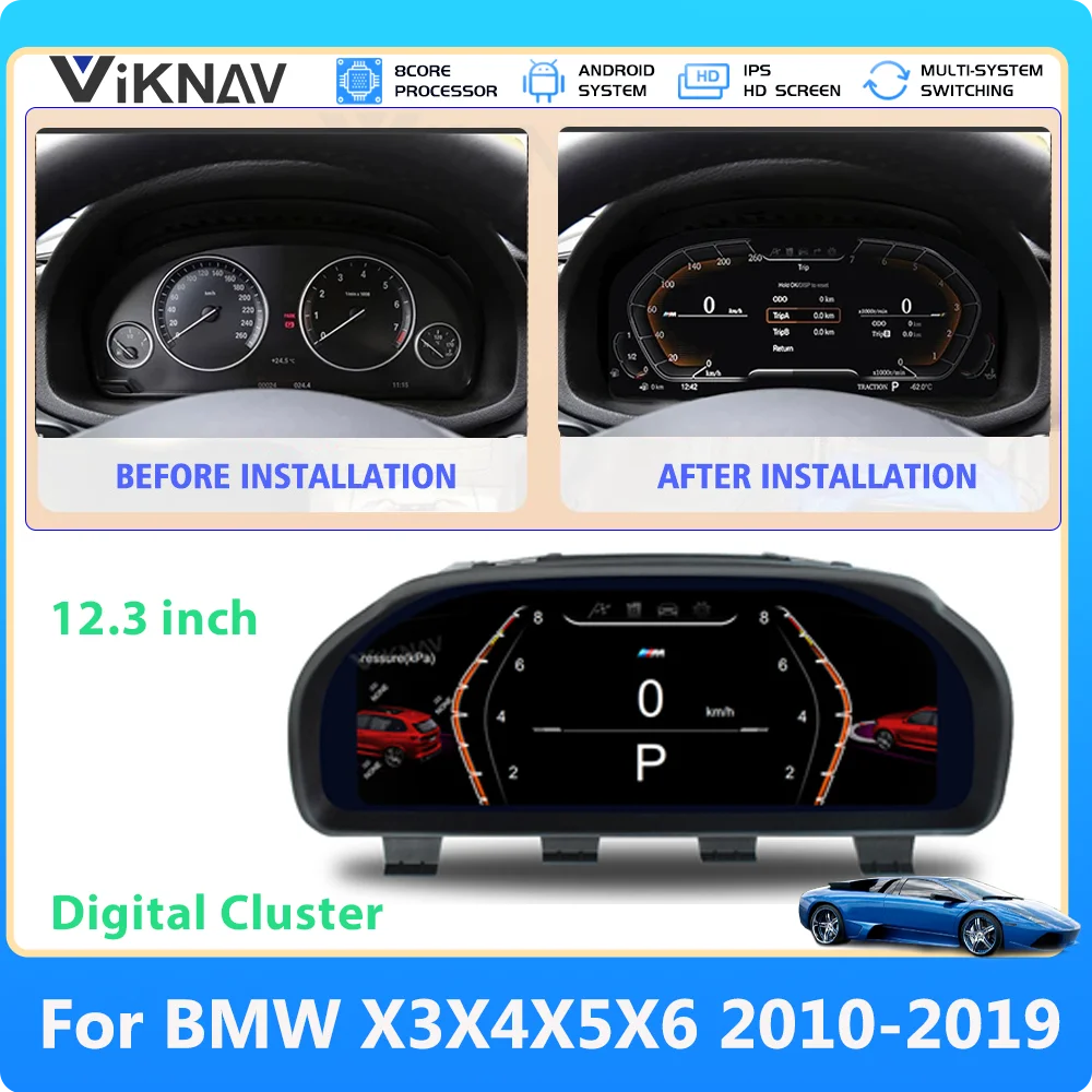 12,3 дюймовый IPS экран для BMW X3X4X5X6 2010-2019 цифровая панель приборной панели виртуальный инструмент кластер ЖК Спидометр плеер для автомобиля
12,3 дюймовый IPS экран для BMW X3X4X5X6 2010-2019 цифровая панель приборной панели виртуальный инструмент кластер ЖК Спидометр плеер для автомобиля