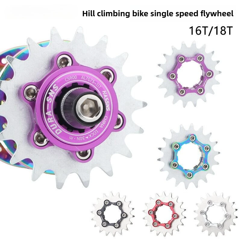 HASSNS Single Speed Conversion Cog 9-to-1 Spacer Kit for Dirt Jump BMX Bike, Aluminum Freewheel Cover
HASSNS Single Speed Conversion Cog 9-to-1 Spacer Kit for Dirt Jump BMX Bike, Aluminum Freewheel Cover