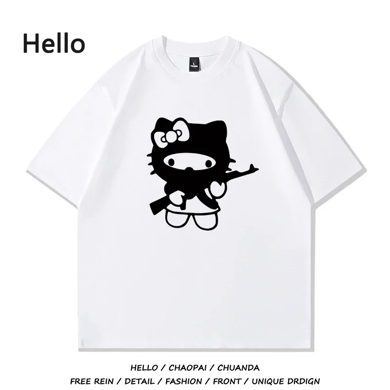 Men's Clothing Short Sleeve T Shirt for Men Women's Take The Gun HelloKitty Joint American Tops Loose Look Slim HelloKitty Tees
Men's Clothing Short Sleeve T Shirt for Men Women's Take The Gun HelloKitty Joint American Tops Loose Look Slim HelloKitty Tees