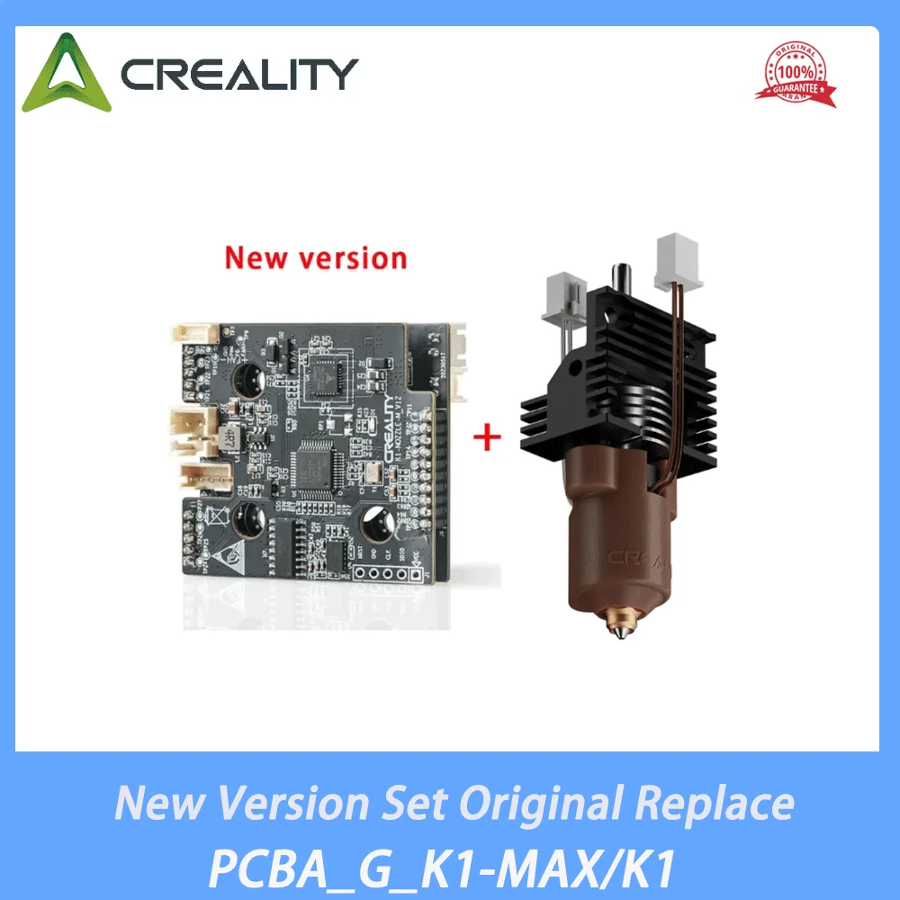 Creality PCBA_G_K1-MAX/K1_T9_GD32F303CBT6 NOZZLE-C-V13 Adapter Board New Version Set Original Replace 3d Printer Parts for K1
Creality PCBA_G_K1-MAX/K1_T9_GD32F303CBT6 NOZZLE-C-V13 Adapter Board New Version Set Original Replace 3d Printer Parts for K1