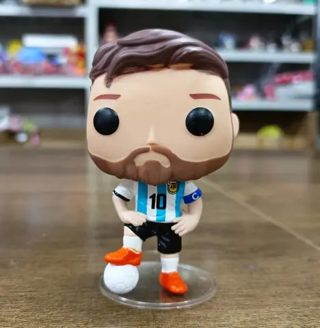 Stella del calcio Lionel Messi #   10 giocattoli modello in vinile 10 cm