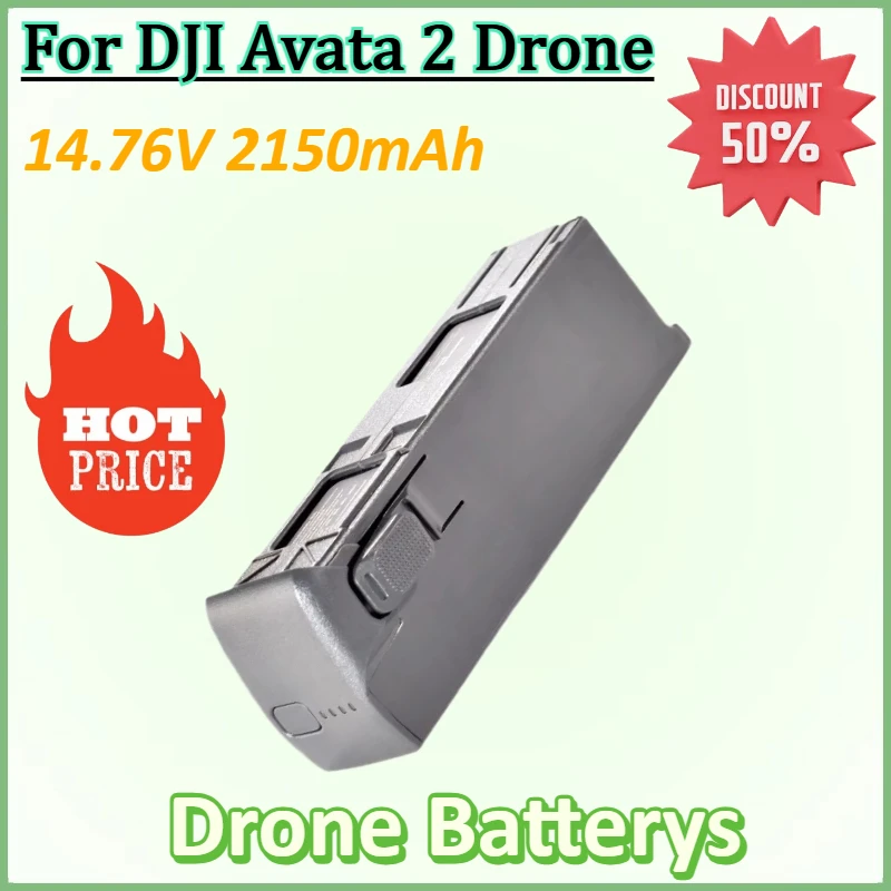 New 14.76V 2150mAh Intelligent Flight Battery for DJI Avata 2 Drone Accessories Rechargeable Batteries + 2 Two-Way Charging Hub
New 14.76V 2150mAh Intelligent Flight Battery for DJI Avata 2 Drone Accessories Rechargeable Batteries + 2 Two-Way Charging Hub