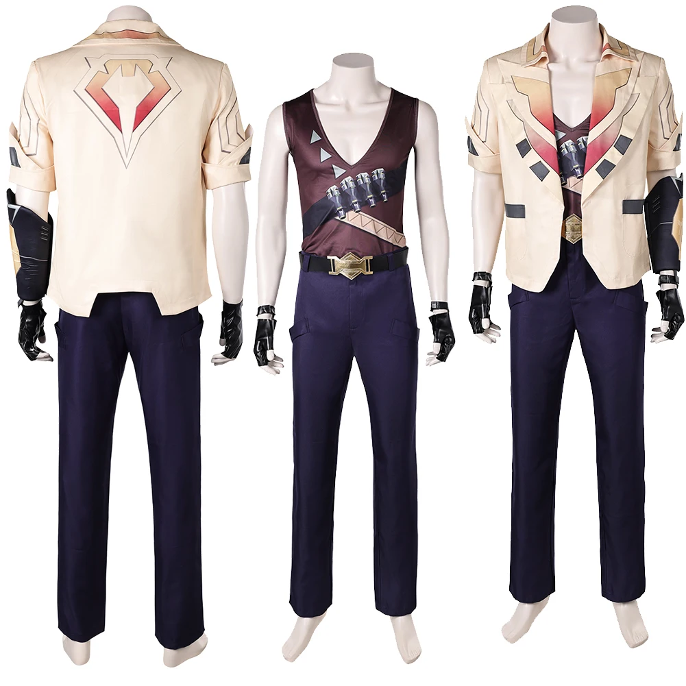 Adult Men Tejo Cosplay Costume Game Valorant Roleplay Vest Pants Belt Coat Clothing Outfits Halloween Carnival Party Suit
Adult Men Tejo Cosplay Costume Game Valorant Roleplay Vest Pants Belt Coat Clothing Outfits Halloween Carnival Party Suit