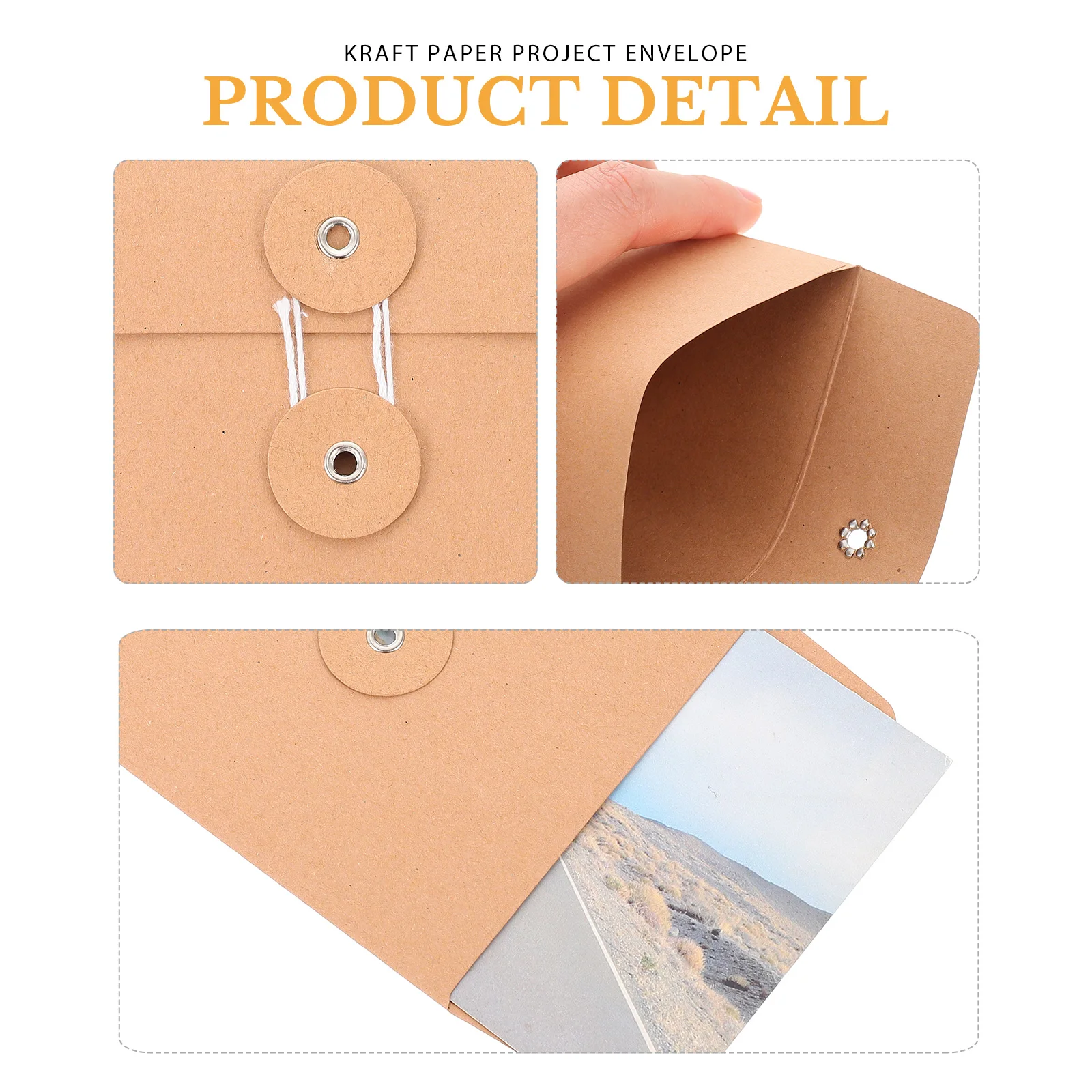 25 Pcs Kraft Paper Envelope Document Storage File Bag Office Supplies Classic Size Practical Elegant
25 Pcs Kraft Paper Envelope Document Storage File Bag Office Supplies Classic Size Practical Elegant