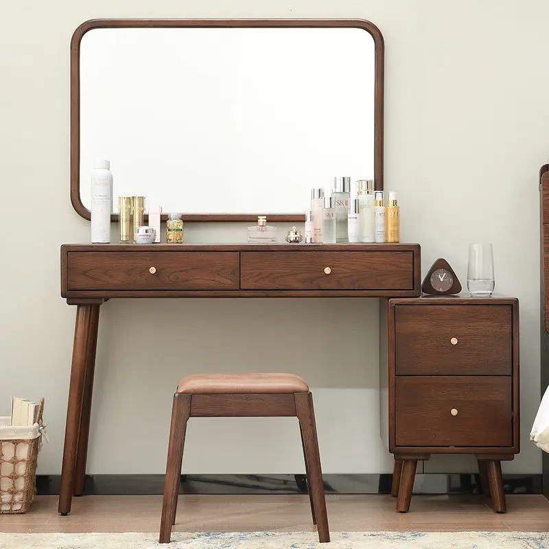 Nordic solid wood dresser bedroom modern simple small makeup table makeup table bay window ins wind makeup cabinet
Nordic solid wood dresser bedroom modern simple small makeup table makeup table bay window ins wind makeup cabinet