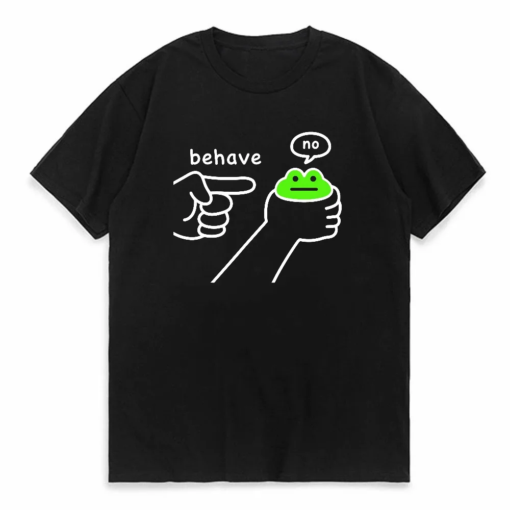Dishonest Frog Funny Meme Behave No Graphic T-Shirt Unisex Casual Cotton Short Sleeve Comfortable Loose Tee
Dishonest Frog Funny Meme Behave No Graphic T-Shirt Unisex Casual Cotton Short Sleeve Comfortable Loose Tee