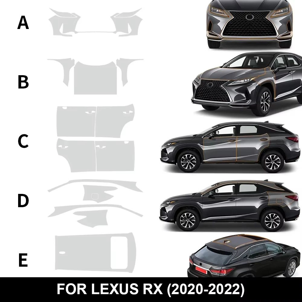 For Lexus RX 2020 2021 2022 TPU Bumper Hood Scratch-Resistant Self-Healing Paint Protection Film Invisible Pre-cut PPF Kit
For Lexus RX 2020 2021 2022 TPU Bumper Hood Scratch-Resistant Self-Healing Paint Protection Film Invisible Pre-cut PPF Kit