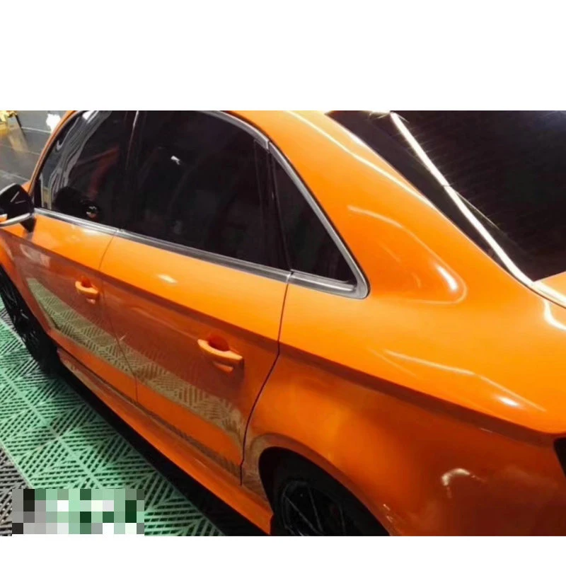 Customized full-body car stickers bright lava orange Car body color change film
Customized full-body car stickers bright lava orange Car body color change film