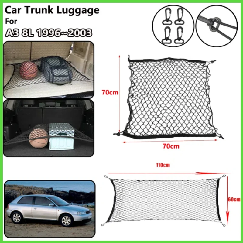 For Audi A3 8L 1996~2003 2002 Car Trunk Nets Nylon Mesh Organizer Elastic Luggage Upgraded Double Storage Bag Auto Accessories
For Audi A3 8L 1996~2003 2002 Car Trunk Nets Nylon Mesh Organizer Elastic Luggage Upgraded Double Storage Bag Auto Accessories