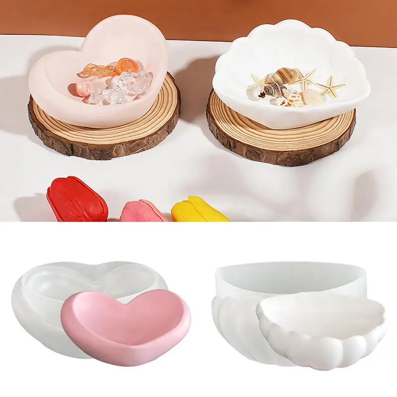 1PC Love Heart Shell Shaped Silicone Storage Tray Mold DIY Epoxy Resin Mould Jewelry Plate Trinket Casting Mold Craft Decor
1PC Love Heart Shell Shaped Silicone Storage Tray Mold DIY Epoxy Resin Mould Jewelry Plate Trinket Casting Mold Craft Decor