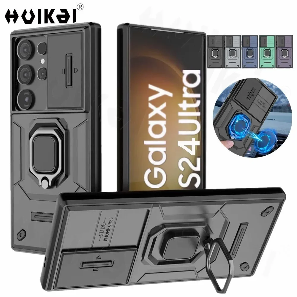 Case For Samsung Galaxy S24 Ultra S23 A14 A54 A13 Slide Camera Magnetic Ring Holder Protection Military Grade Drop Tested Shell
Case For Samsung Galaxy S24 Ultra S23 A14 A54 A13 Slide Camera Magnetic Ring Holder Protection Military Grade Drop Tested Shell