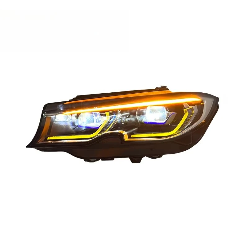 Auto Yellow White Headlights for 3 Series Dual Color Drl Head Light Plug and Play Laser Headlamp New Style
Auto Yellow White Headlights for 3 Series Dual Color Drl Head Light Plug and Play Laser Headlamp New Style