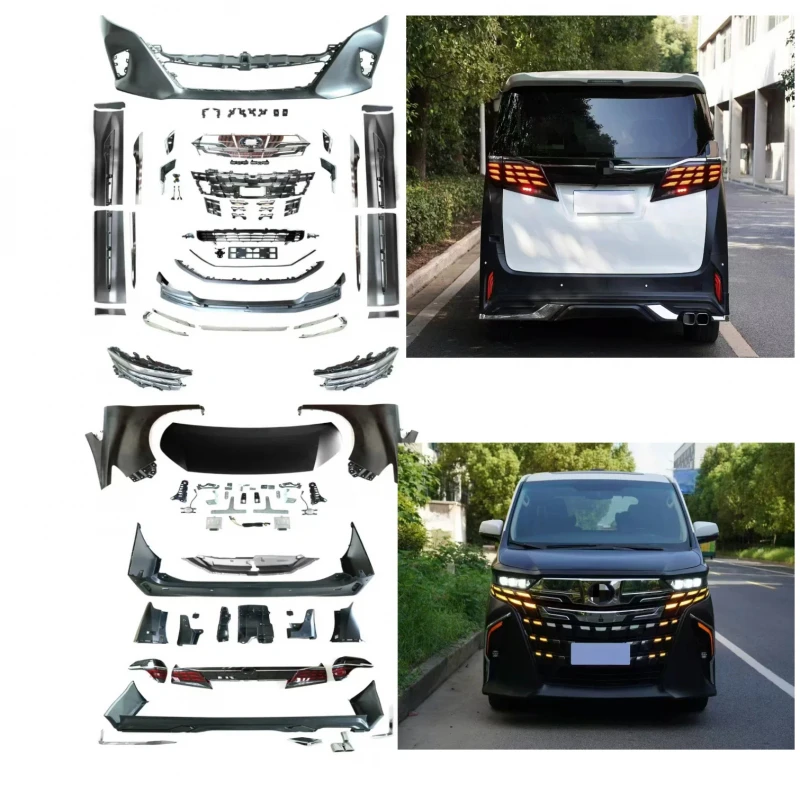 Body Kit New Bumper for Alphard 2015-2021 30/35 Series with Tow Hook Upgrade Accessories
Body Kit New Bumper for Alphard 2015-2021 30/35 Series with Tow Hook Upgrade Accessories