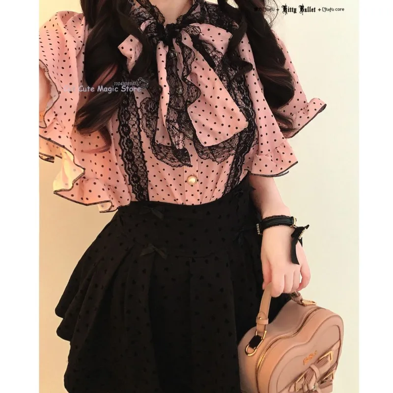 Jirai Kei Top Shirt Suit Cosplay Sweater no sleeves chiffon drawstring collar Sexy Hot Woman Girll Halloween Christmas Festival
Jirai Kei Top Shirt Suit Cosplay Sweater no sleeves chiffon drawstring collar Sexy Hot Woman Girll Halloween Christmas Festival