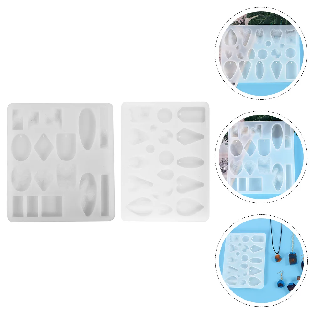 2Pcs Crystal Resin Earring Mold Lightweight DIY Silicone Mold Jewelry Making Hanging naments Craft Pendent Molds Storage
2Pcs Crystal Resin Earring Mold Lightweight DIY Silicone Mold Jewelry Making Hanging naments Craft Pendent Molds Storage