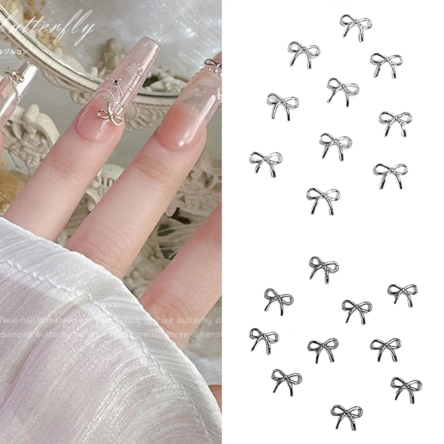 Delicate Alloy Bow Nail For Stylish And Cute Nail Decorations For Women Girls Eye Catching Alloy Nail Ornaments
Delicate Alloy Bow Nail For Stylish And Cute Nail Decorations For Women Girls Eye Catching Alloy Nail Ornaments