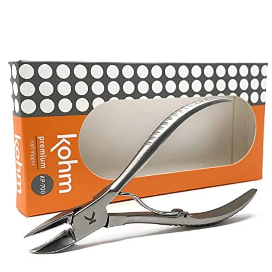 Kohm Ingrown Toenail Clippers Super Control Cuticle Trimmer and Wide Jaws Precision Stainless Steel Nail Nippers for Thick and
Kohm Ingrown Toenail Clippers Super Control Cuticle Trimmer and Wide Jaws Precision Stainless Steel Nail Nippers for Thick and
