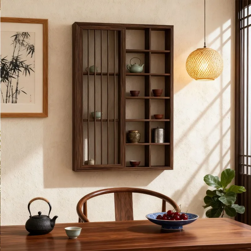 Solid Wood Wall Rack Multiple Layers Thicked Anti Crack Anti Moisture Storage Holders Chinese Style Classic Retro Home Storage
Solid Wood Wall Rack Multiple Layers Thicked Anti Crack Anti Moisture Storage Holders Chinese Style Classic Retro Home Storage