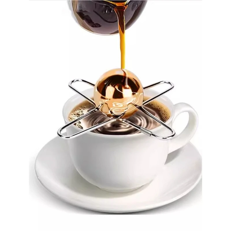 Ice hockey coffee ball, stainless steel quick cooling ball, portable stand design, home coffee making tool
Ice hockey coffee ball, stainless steel quick cooling ball, portable stand design, home coffee making tool