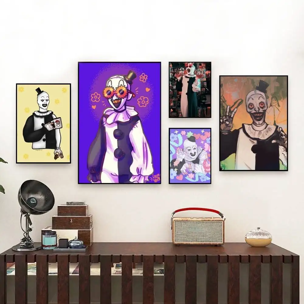 Art the Clown horror T-Terrifier Poster Perfect Space Sticker Self Adhesive for Office Home Theater Wall Art Decor Fancy Gift
Art the Clown horror T-Terrifier Poster Perfect Space Sticker Self Adhesive for Office Home Theater Wall Art Decor Fancy Gift