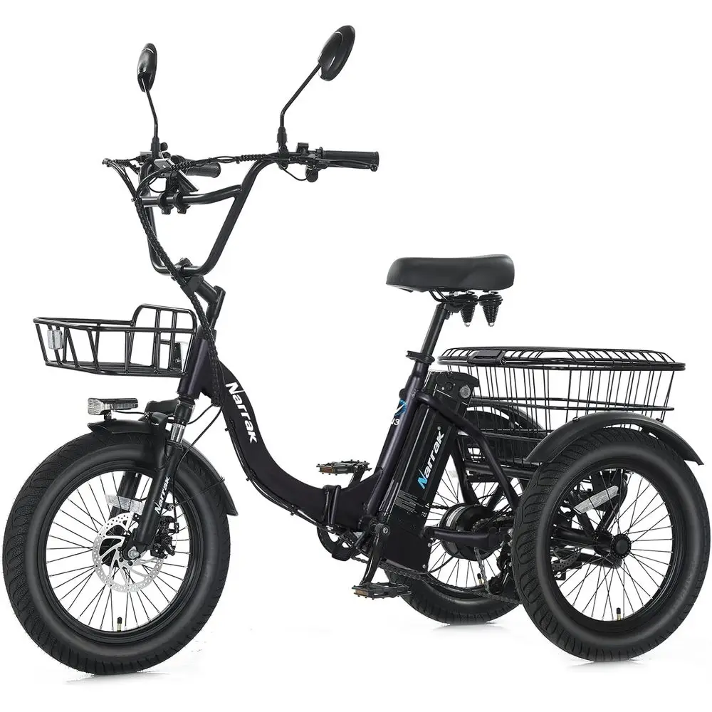 700W 3-Wheel Electric Tricycle with Removable 468WH Battery and Large Basket for Adults
700W 3-Wheel Electric Tricycle with Removable 468WH Battery and Large Basket for Adults