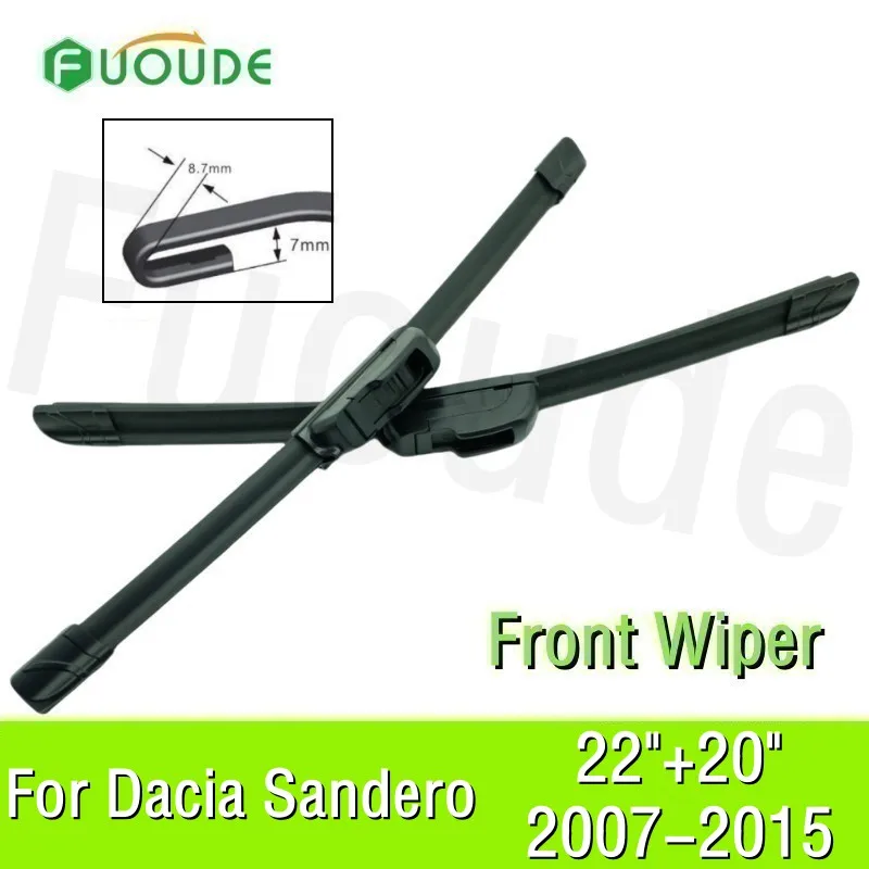For Dacia Sandero Wiper Blade 22"+20" Car Windshield Windscreen Rubber 2015 2014 2013 2012 2011 2010 2009 2008 2007
For Dacia Sandero Wiper Blade 22"+20" Car Windshield Windscreen Rubber 2015 2014 2013 2012 2011 2010 2009 2008 2007