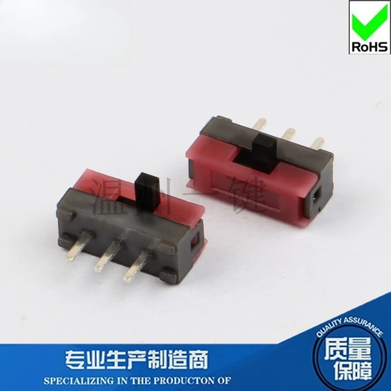 50Pcs/Lot Micro Switch 3 Feet 2 Gears Side Toggle DIP-3 Foot Distance 2.5mm Sliding Switch Black Handle H2.5
50Pcs/Lot Micro Switch 3 Feet 2 Gears Side Toggle DIP-3 Foot Distance 2.5mm Sliding Switch Black Handle H2.5