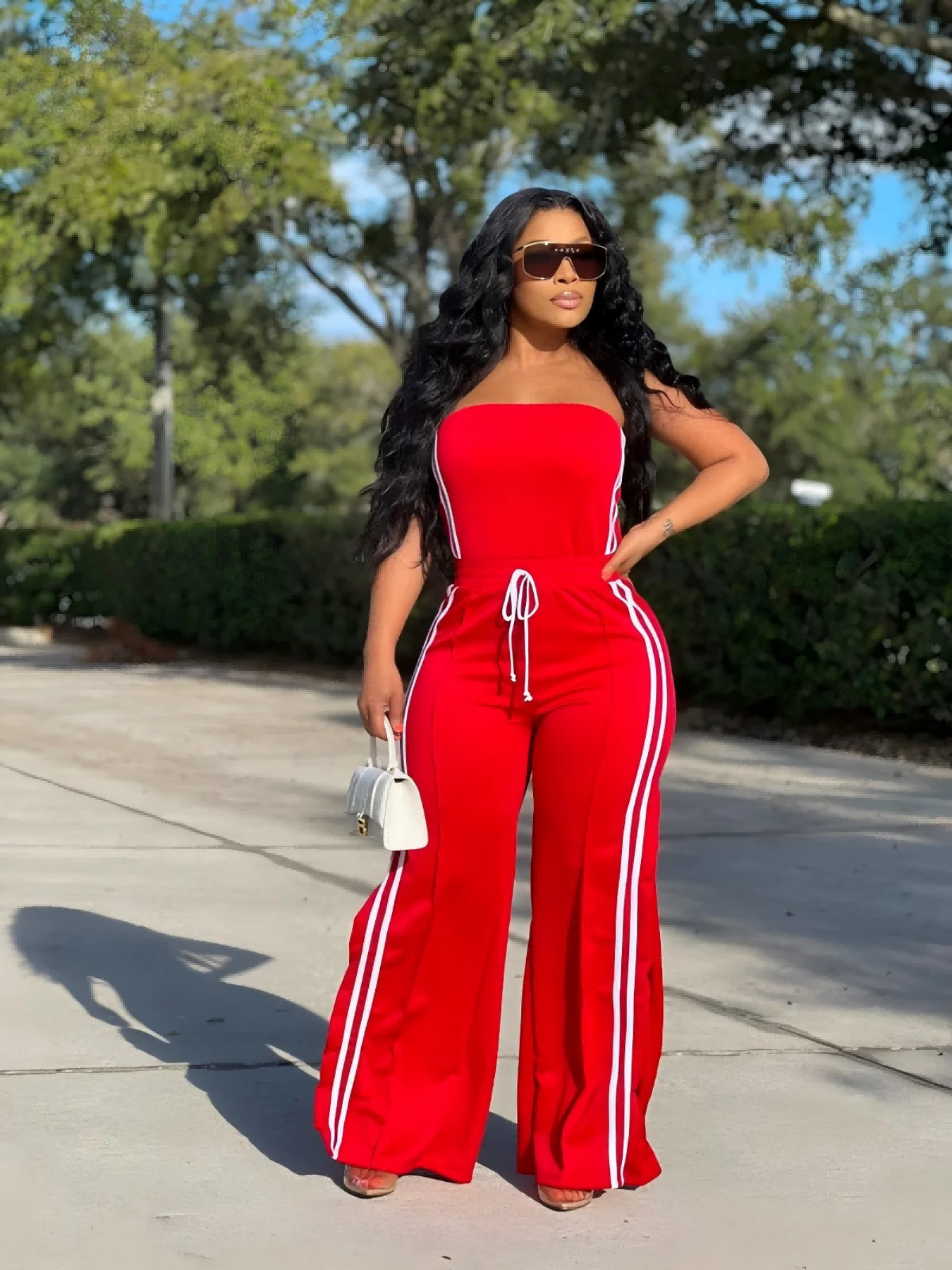 New Summer Striped Tube Top, High Waist, Thin Straps, High Slits, Casual Fashion Suit, Two-Piece Set
New Summer Striped Tube Top, High Waist, Thin Straps, High Slits, Casual Fashion Suit, Two-Piece Set