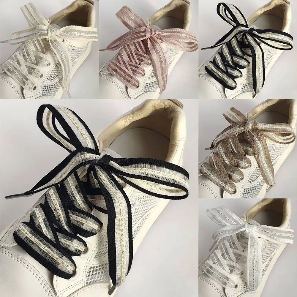 Flat 2cm Bow Wide Rope Ultra-thin Satin Silk Ribbon Transparent Shoelaces Solid Color Low-top Canvas Shoe Laces
Flat 2cm Bow Wide Rope Ultra-thin Satin Silk Ribbon Transparent Shoelaces Solid Color Low-top Canvas Shoe Laces