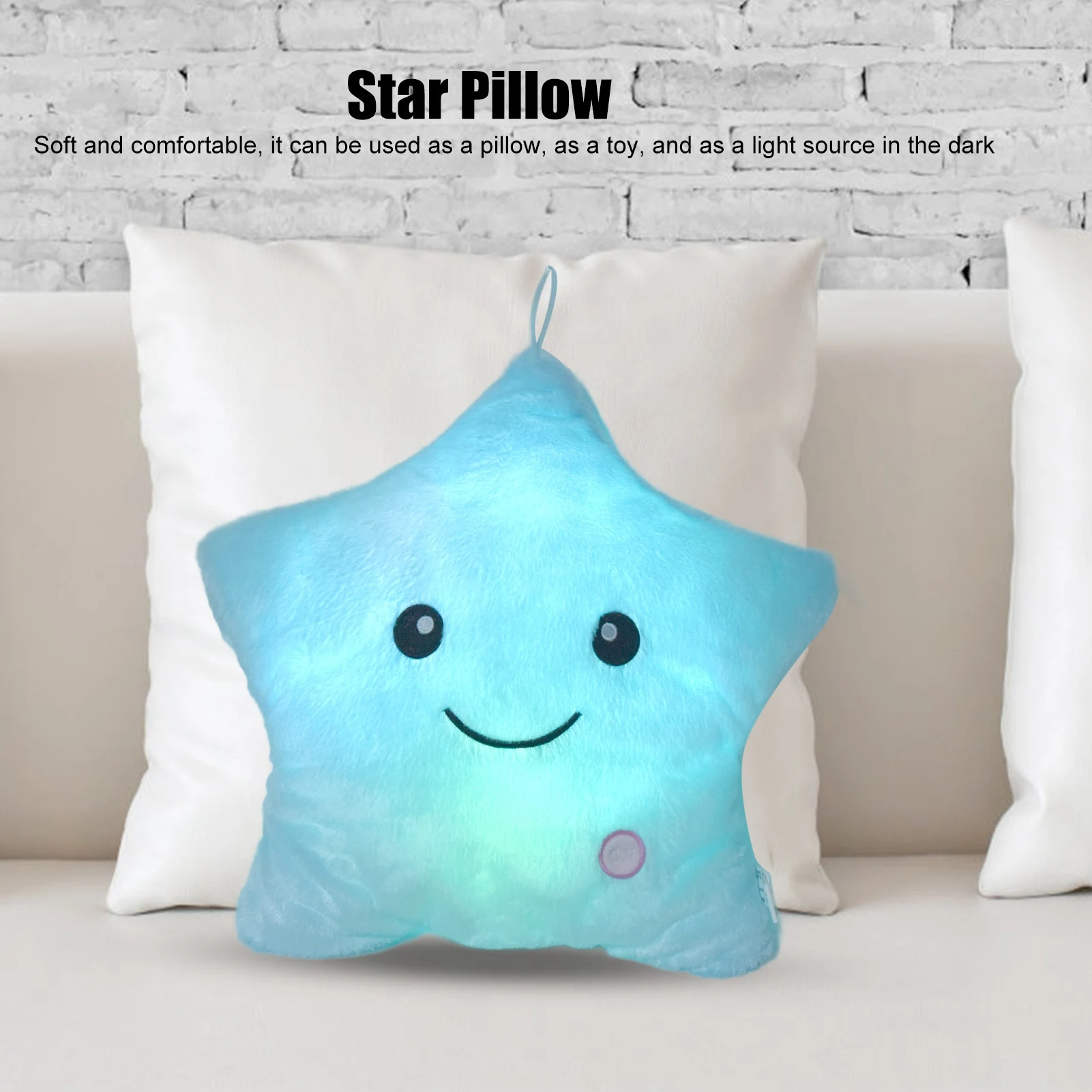 ZK20 Luminous Pillow Star Shape Beautiful Color Cute Glowing Plush Throw Pillow for Party Daily Decoration
ZK20 Luminous Pillow Star Shape Beautiful Color Cute Glowing Plush Throw Pillow for Party Daily Decoration