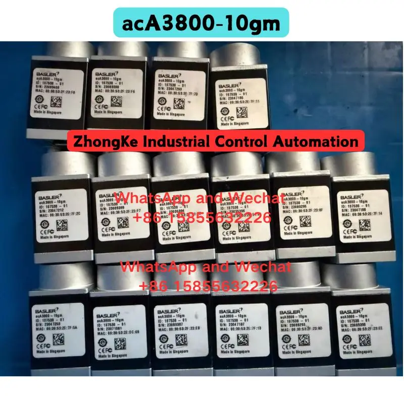 Used OEM disassembled parts acA3800-10gm Industrial cameras Functional test OK Without lens
Used OEM disassembled parts acA3800-10gm Industrial cameras Functional test OK Without lens