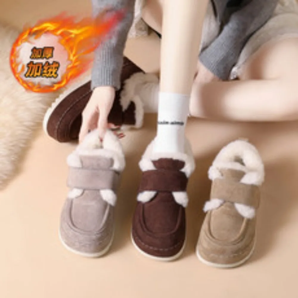 Top Matte Cowhide Women Real Leather Shoes Flat Heel Thick Sole Large Size Shoes 2025 Elegant Fashion Winter Snow Shoes
Top Matte Cowhide Women Real Leather Shoes Flat Heel Thick Sole Large Size Shoes 2025 Elegant Fashion Winter Snow Shoes