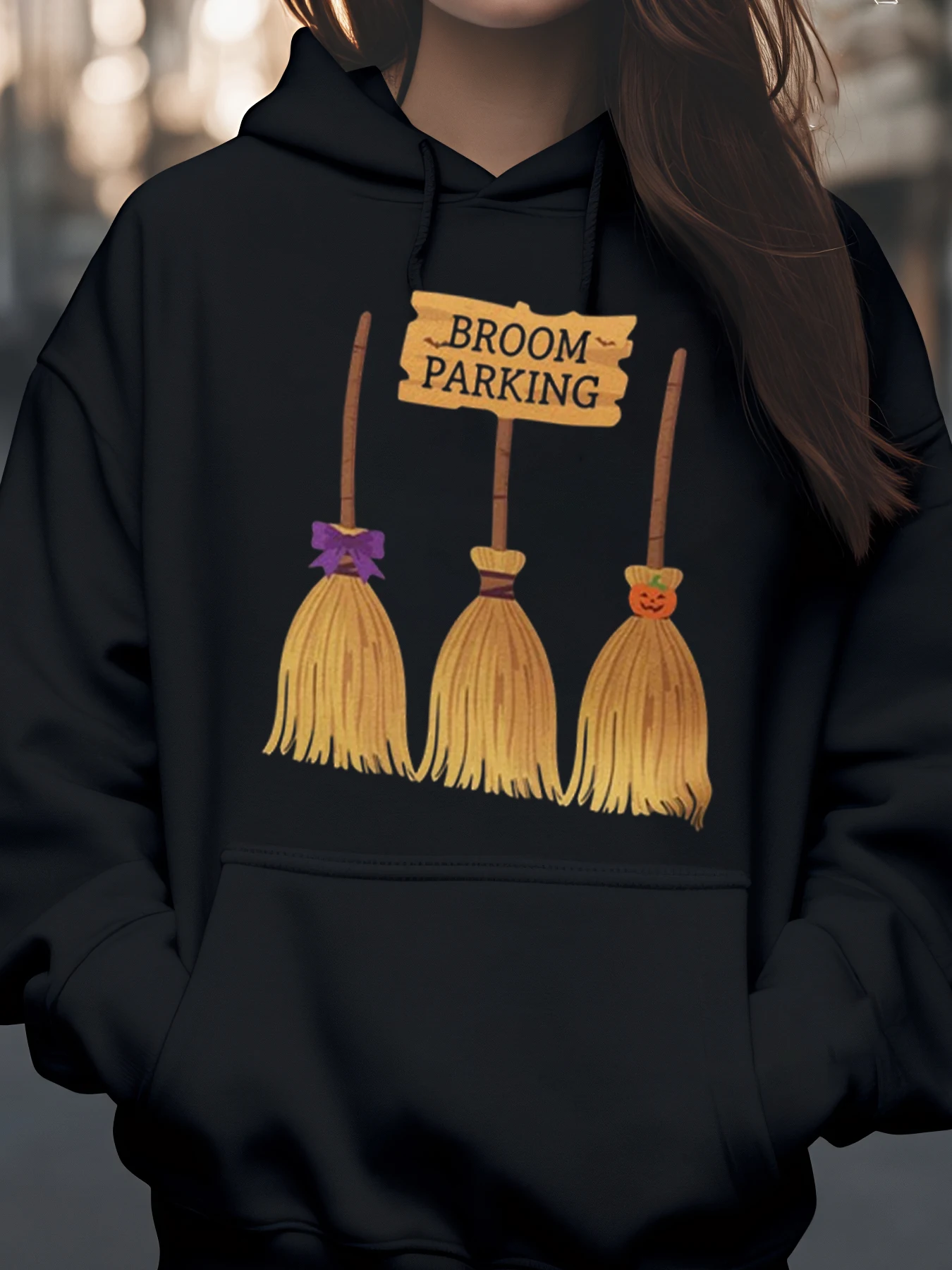 Толстовка с капюшоном на Хэллоуин для парковки метлы, повседневная одежда для женщин и девочек
Толстовка с капюшоном на Хэллоуин для парковки метлы, повседневная одежда для женщин и девочек