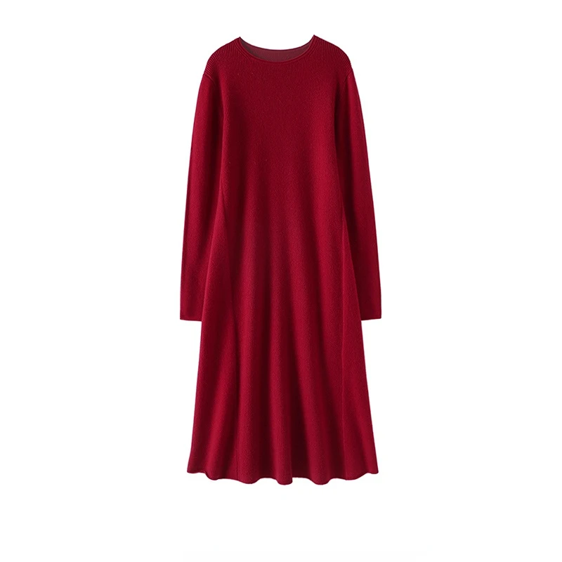 Luxurious Cashmere Sweater Maxi Dress Women Design Thick LOOSE O-Neck Long Sleeve Birthday Dress for Women A-LINE Ankle-Length
Luxurious Cashmere Sweater Maxi Dress Women Design Thick LOOSE O-Neck Long Sleeve Birthday Dress for Women A-LINE Ankle-Length