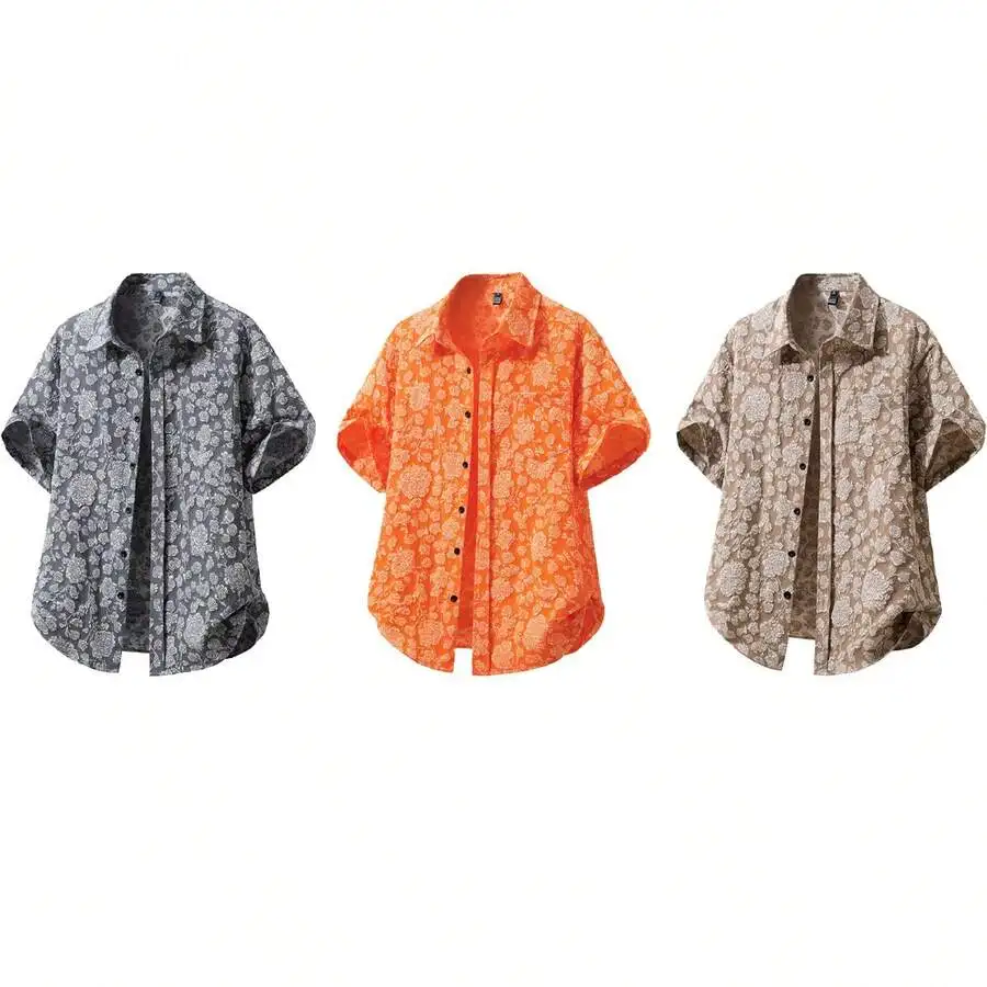 Men Floral Print Short Sleeve Button Down Casual Summer Vacation Shirt
Men Floral Print Short Sleeve Button Down Casual Summer Vacation Shirt