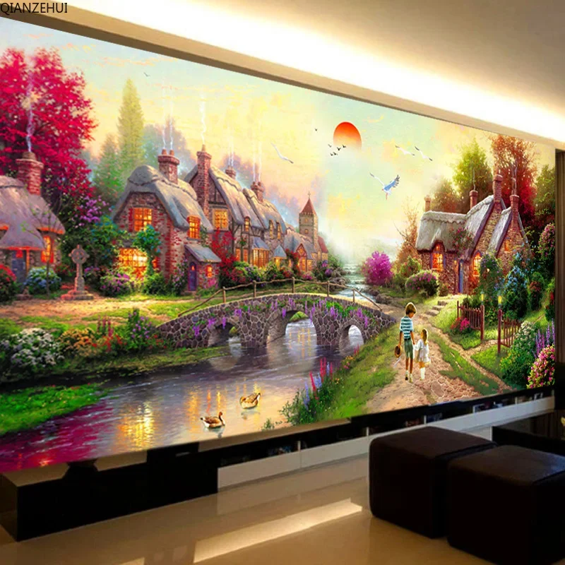 DIY full Diamond Embroidery,Round Diamond Dreamlike Home Cabin European Living room decoration rhinestone beads Diamond painting
DIY full Diamond Embroidery,Round Diamond Dreamlike Home Cabin European Living room decoration rhinestone beads Diamond painting