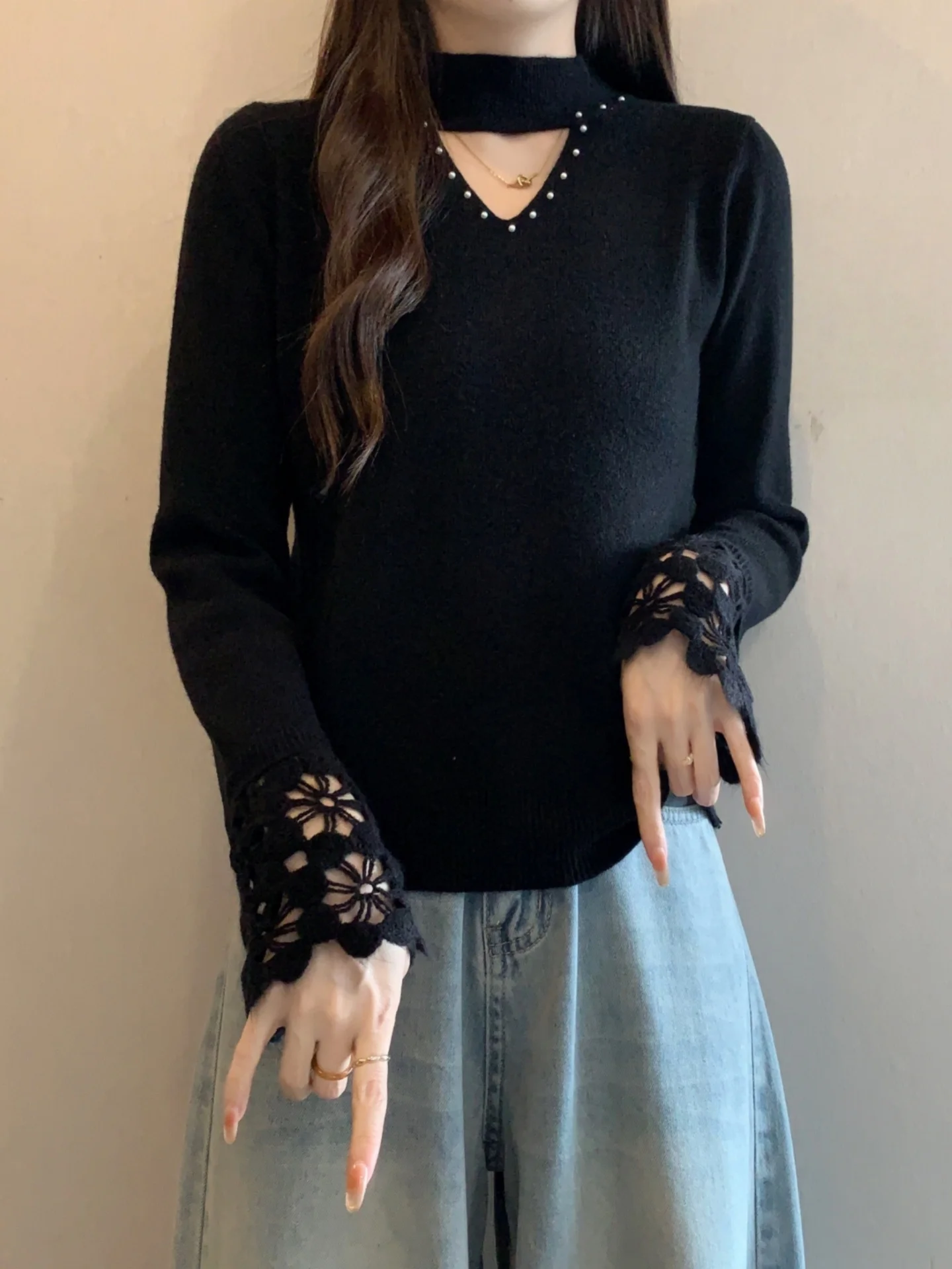 Women's Knitted Short Sleeve Long Neck Base Shirt Spring Autumn New Style plus Size Hollow out Design Comfortable Soft Korean...
Women's Knitted Short Sleeve Long Neck Base Shirt Spring Autumn New Style plus Size Hollow out Design Comfortable Soft Korean...