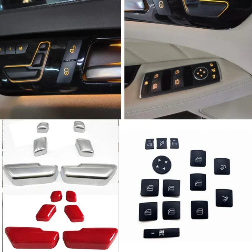 For Mercedes-Benz A C E Class W204 W212 W166 ML GL GLS K GLE Class Auto Door Lock Switch Seat Memory Adjust Button Trim sticker
For Mercedes-Benz A C E Class W204 W212 W166 ML GL GLS K GLE Class Auto Door Lock Switch Seat Memory Adjust Button Trim sticker