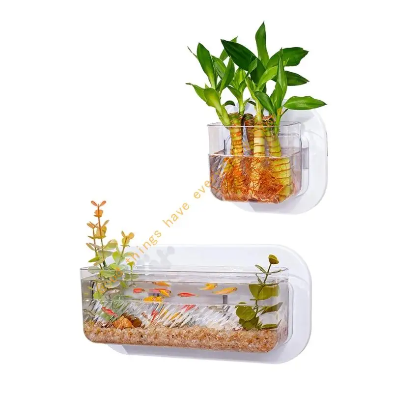 55KF Transparents Fishes Tanks Hydroponic Planter Wall Mounted Fish Tanks Container for Hydroponic Plant and Decoration
55KF Transparents Fishes Tanks Hydroponic Planter Wall Mounted Fish Tanks Container for Hydroponic Plant and Decoration