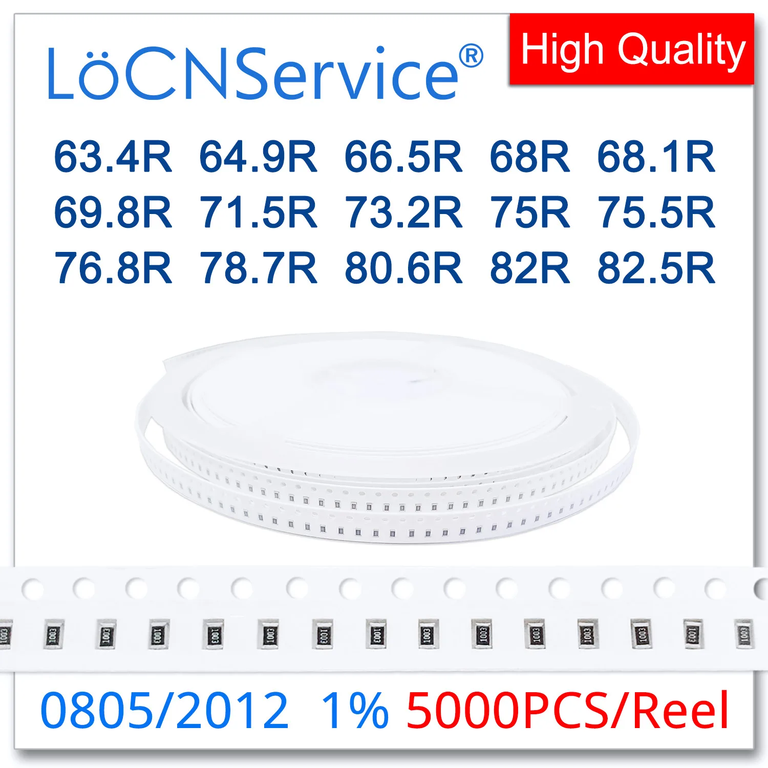 LoCNService 0805 1% 5000 шт. 63.4R 64.9R 66.5R 68R 68.1R 69.8R 71.5R 73.2R 75R 75.5R 76.8R 78.7R 80.6R 82R 82.5R 2012 Резистор OH
LoCNService 0805 1% 5000 шт. 63.4R 64.9R 66.5R 68R 68.1R 69.8R 71.5R 73.2R 75R 75.5R 76.8R 78.7R 80.6R 82R 82.5R 2012 Резистор OH