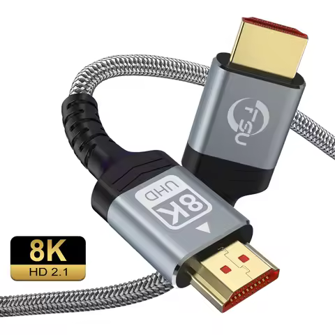 FSU 8K 4K HDMI 케이블 48Gbps, 편조 코드-4K@120Hz 8K@60Hz, DTS:X, HDCP 2.2 및 2.3,HDR 10 Roku TV/PS5/HDTV/Blu-ray와 호환 가능