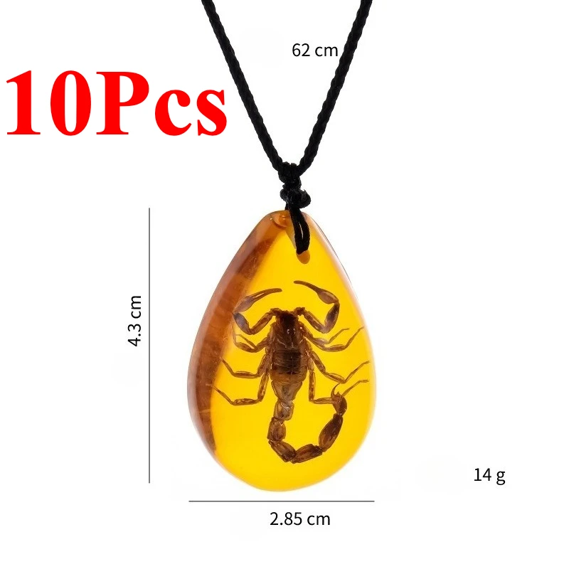 10pcs Pendant Inclusion Scorpions Necklace Charms Resin Handmake Jewelry Amber Natural Insects
10pcs Pendant Inclusion Scorpions Necklace Charms Resin Handmake Jewelry Amber Natural Insects