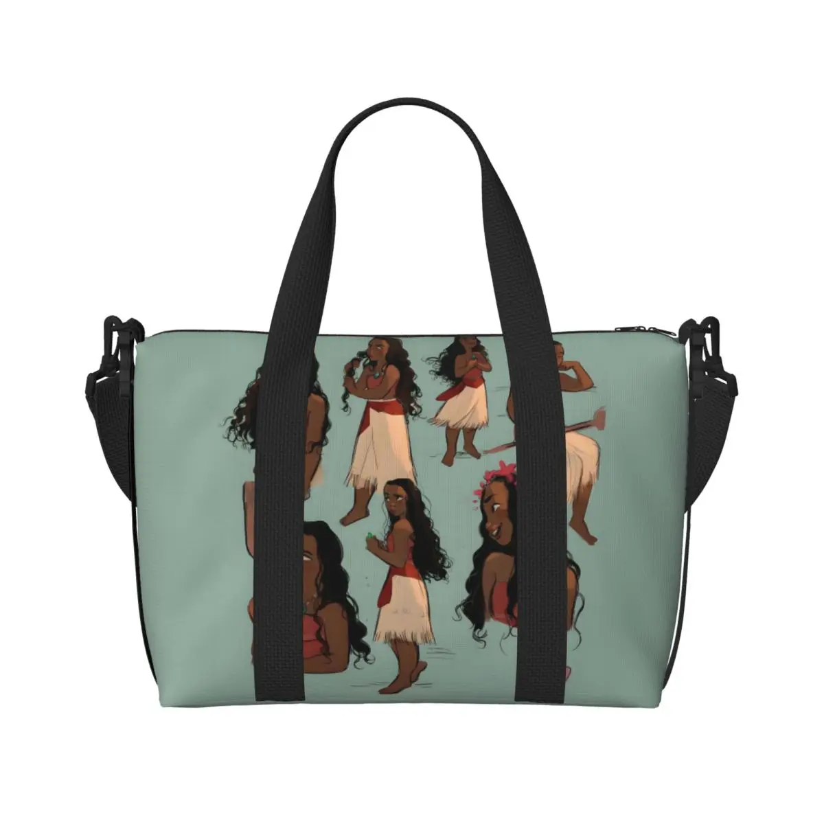 Custom Moana Cartoon Beach Tote Bag for Women Large Compartment Gym Beach Travel Bags
Custom Moana Cartoon Beach Tote Bag for Women Large Compartment Gym Beach Travel Bags