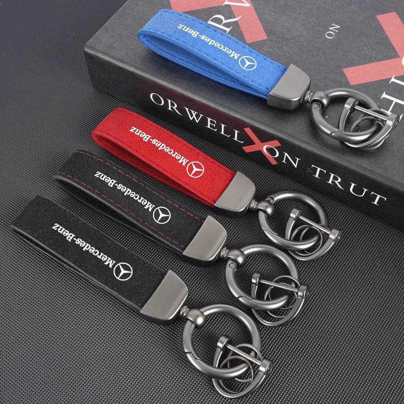 High-End Car Suede Leather Keychain For Mercedes Benz AMG Smart W205 C300 W203 W206 W108 W124 W126 W140 W168 Auto Key Ring
High-End Car Suede Leather Keychain For Mercedes Benz AMG Smart W205 C300 W203 W206 W108 W124 W126 W140 W168 Auto Key Ring