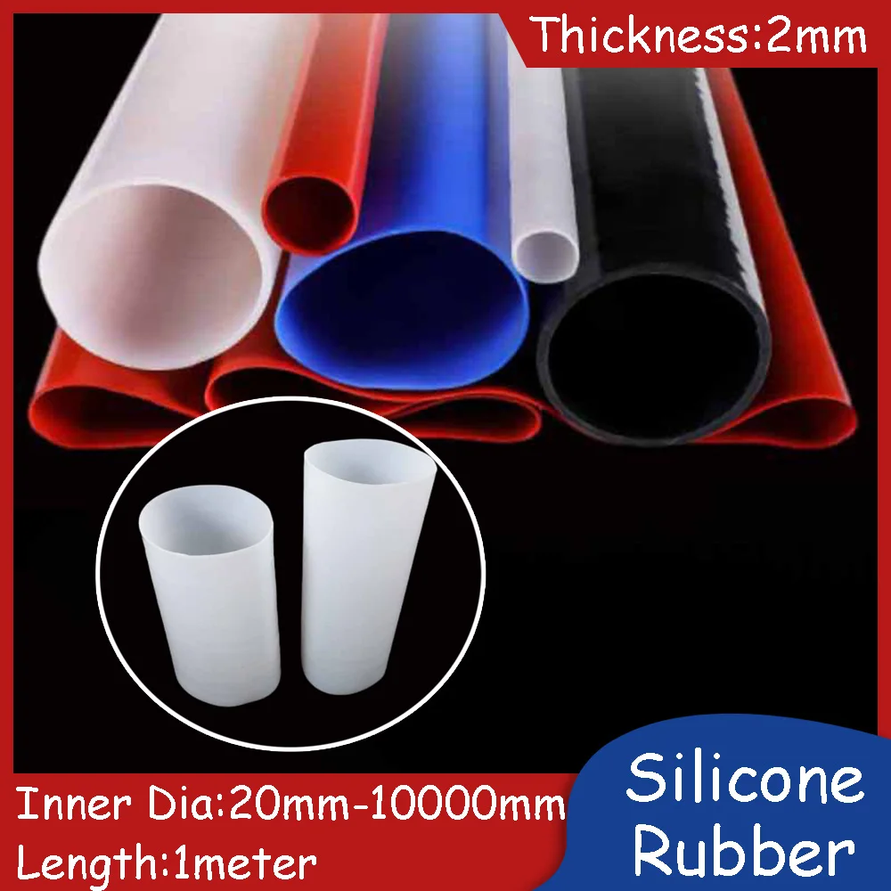 2mm Thin Wall Silicone Flexible Hose Large-Diameter 20mm-1000mm Rubber Soft Tubes 1meter Length Micro-elastic sleeving Tubing
2mm Thin Wall Silicone Flexible Hose Large-Diameter 20mm-1000mm Rubber Soft Tubes 1meter Length Micro-elastic sleeving Tubing