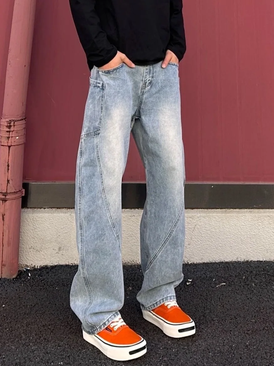 Весна 2024, мужские джинсы в американском стиле Sle Knife, высокая талия, прямые брюки, свободный крой, износостойкие повседневные джинсы
Весна 2024, мужские джинсы в американском стиле Sle Knife, высокая талия, прямые брюки, свободный крой, износостойкие повседневные джинсы