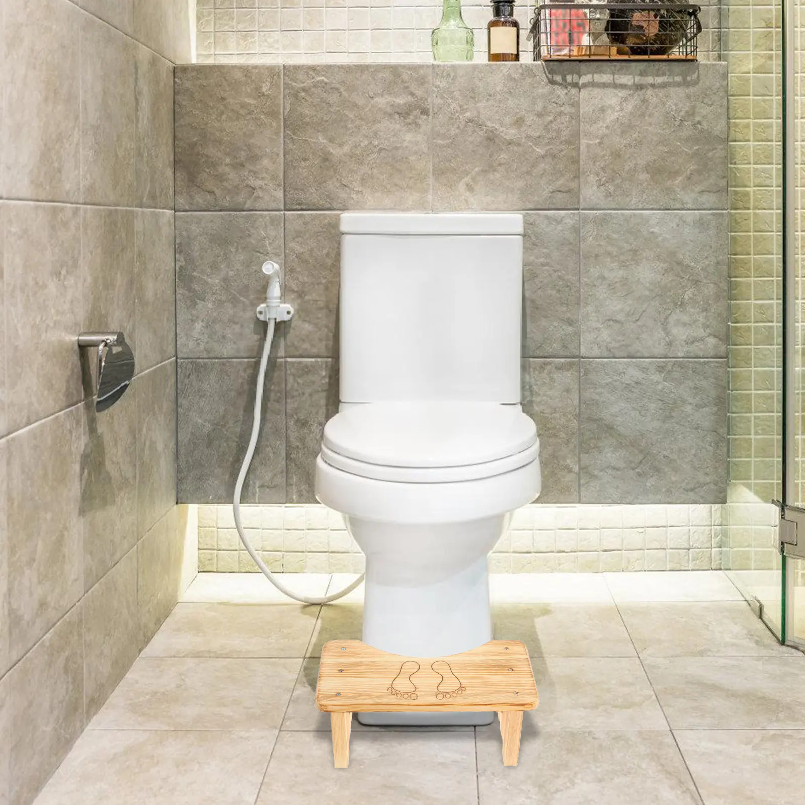 Bathroom Stool Toilet Step Stool Solid Wood Anti-Slip Design Durable Elegant Texture Minimalist Style Bathroom Stools
Bathroom Stool Toilet Step Stool Solid Wood Anti-Slip Design Durable Elegant Texture Minimalist Style Bathroom Stools