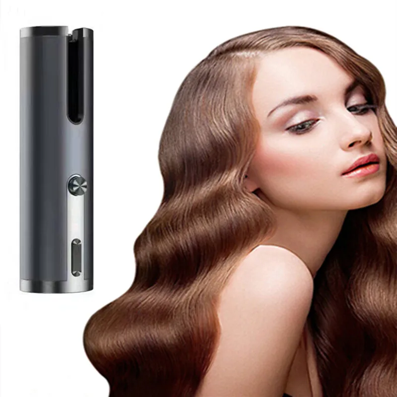 Hair Curlers Automatic Cordless Hair Curler Iron USB Rechargeable LCD Display Wireless Ceramic Rotating Curling Wave Hair Tool
Hair Curlers Automatic Cordless Hair Curler Iron USB Rechargeable LCD Display Wireless Ceramic Rotating Curling Wave Hair Tool